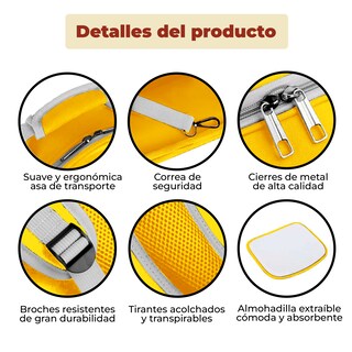 Foto 6 | Mochila Transportadora Portátil para Mascotas Amarilla