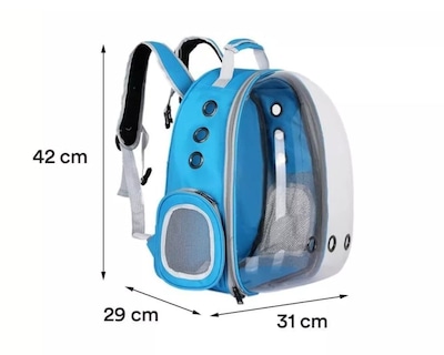 Foto 2 | Mochila Transportadora Portátil color Azul Cielo para Mascotas