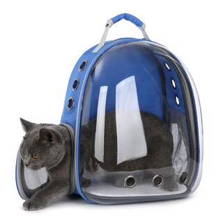 Foto 2 | Mochila Transportadora Portátil Azul para Mascotas