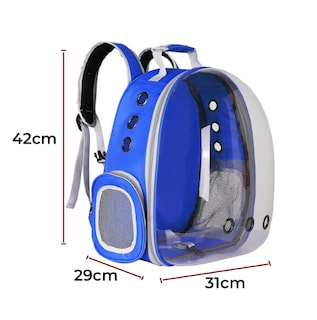Foto 4 | Mochila Transportadora Portátil Azul para Mascotas