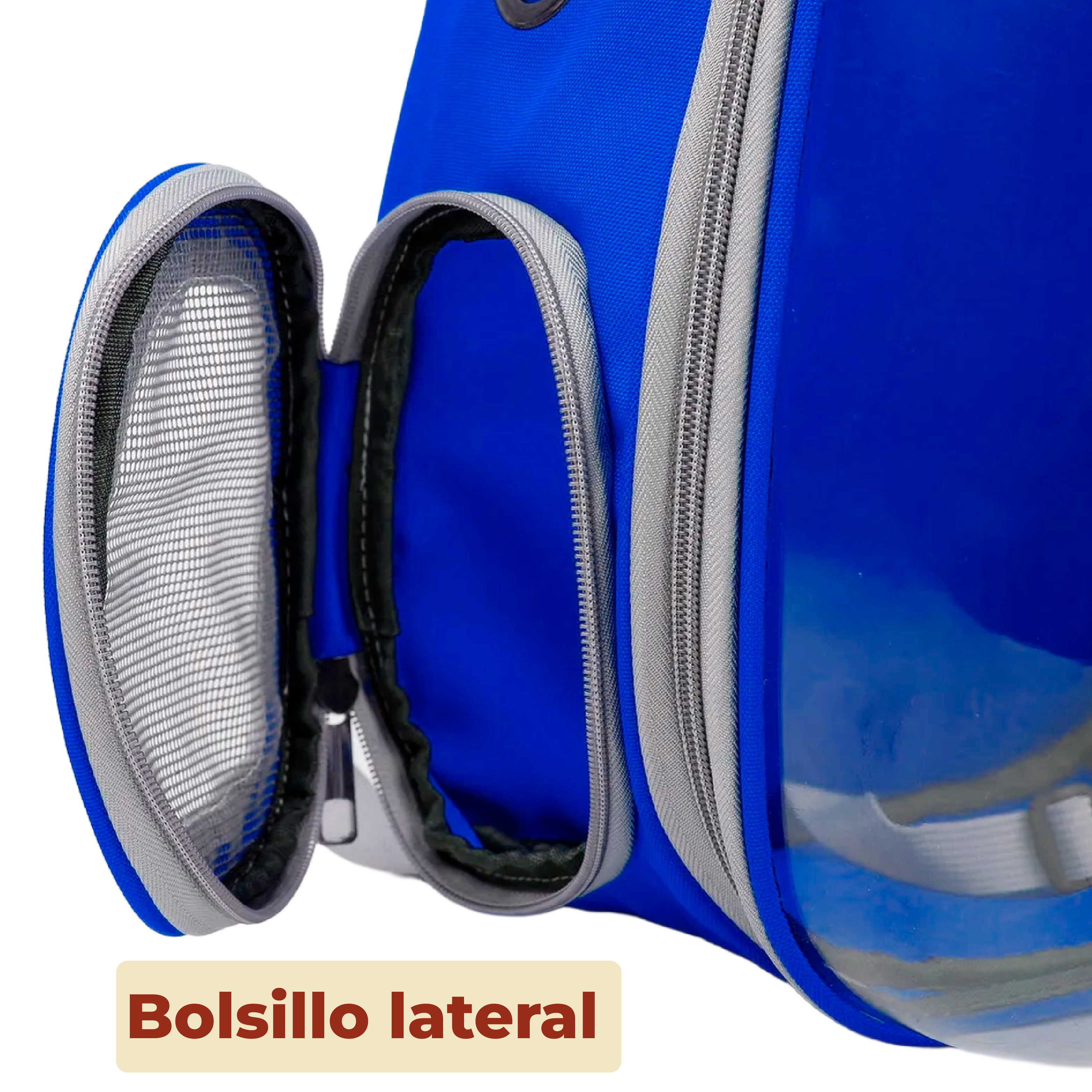 Foto 6 pulgar | Mochila Transportadora Portátil Para Mascotas Color Azul