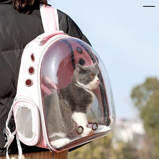 Foto 3 | Mochila Transportadora Portátil çolor Rosa para Mascotas
