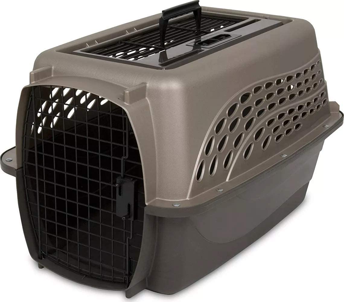 Transportadora Pet Mate 21232 Sky Gris Dos Puertas para Perros