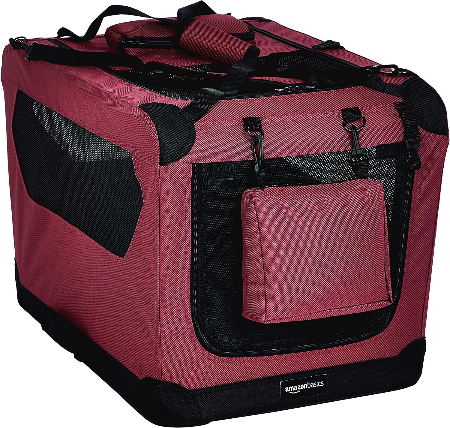 Transportadora Plegable AmazonBasics 12002-26rd Portátil Suave para Mascotas