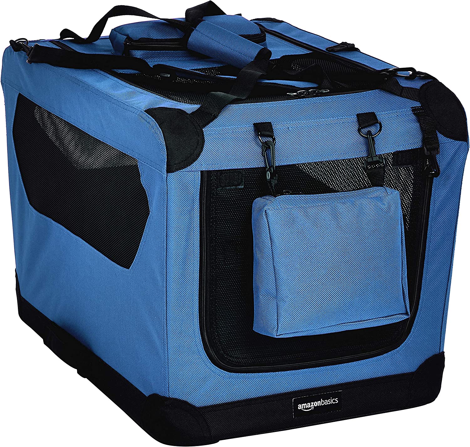 Transportadora Plegable AmazonBasics 12002-26be Portátil para Mascotas