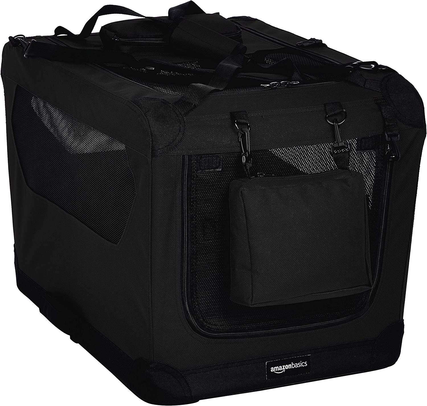 Transportadora AmazonBasics 12002-26bk Plegable Portátil Suave para Mascotas