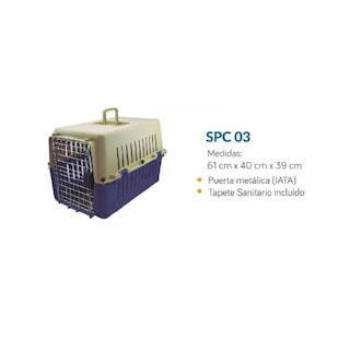 Foto 4 | Transportadora Perro Gato Chica Spc-03 Puerta Metálica Sunny Pets