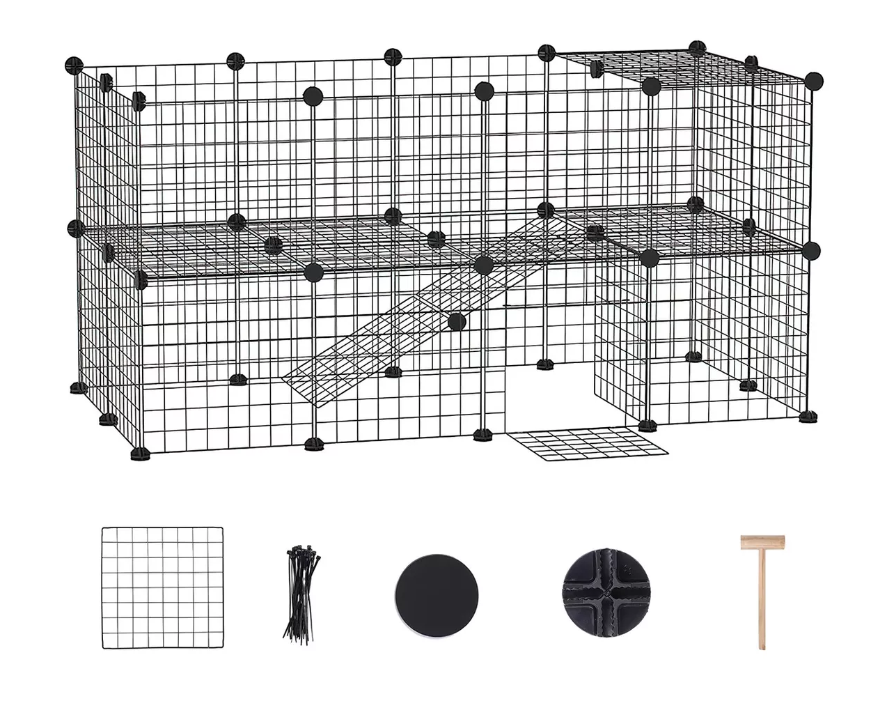 Foto 3 pulgar | Corral Desmontable para Mascotas Beluga Spielwaren GMBH color Negro con 36 Mallas Metálicas