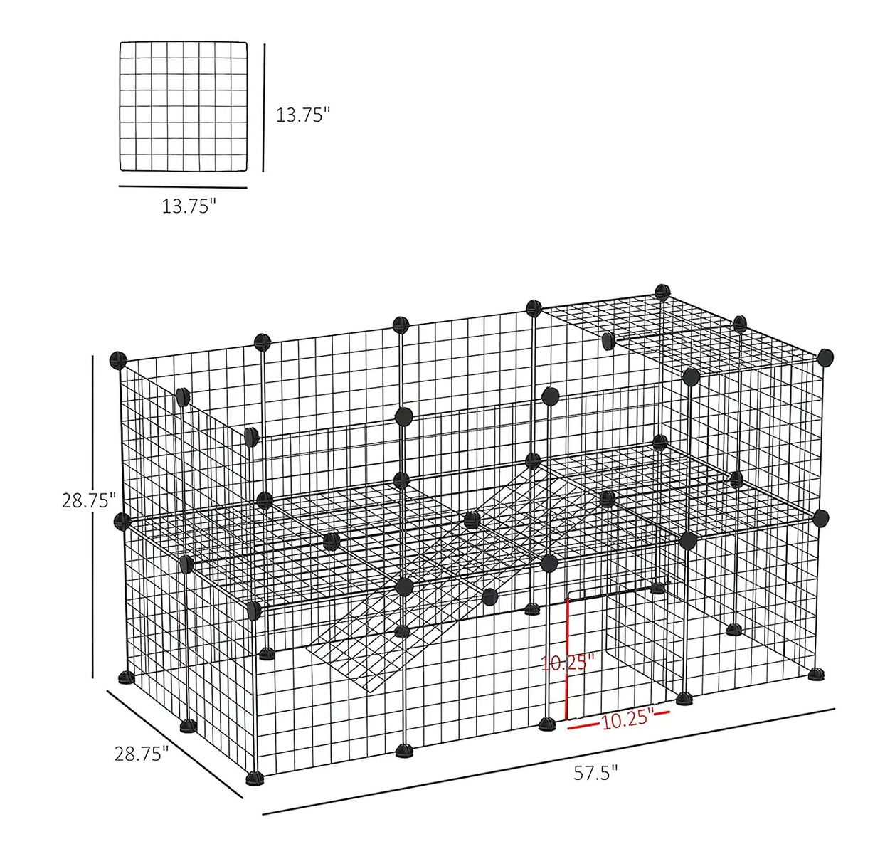 Foto 6 pulgar | Corral Desmontable para Mascotas Beluga Spielwaren GMBH color Negro con 36 Mallas Metálicas