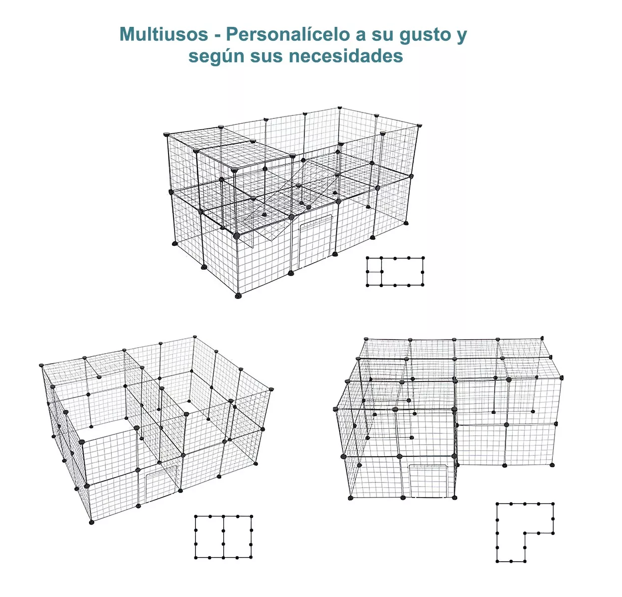 Foto 7 pulgar | Corral Desmontable para Mascotas Beluga Spielwaren GMBH color Negro con 36 Mallas Metálicas