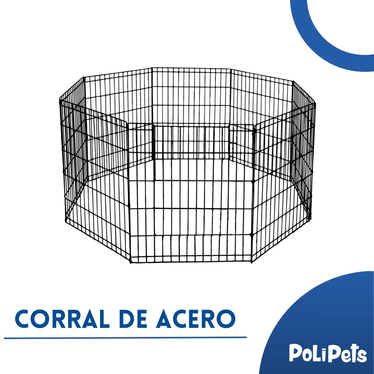 Foto 4 pulgar | Corral para Mascota Poli Pets PP-CM8P-CH Chico de Acero