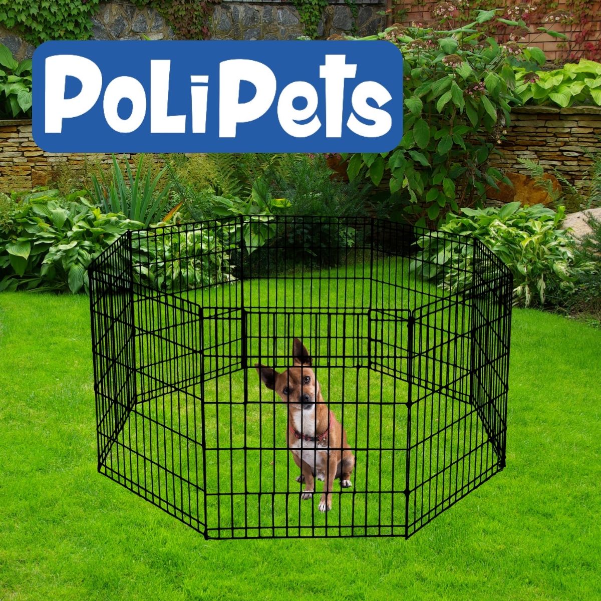 Foto 5 pulgar | Corral para Mascota Poli Pets PP-CM8P-CH Chico de Acero