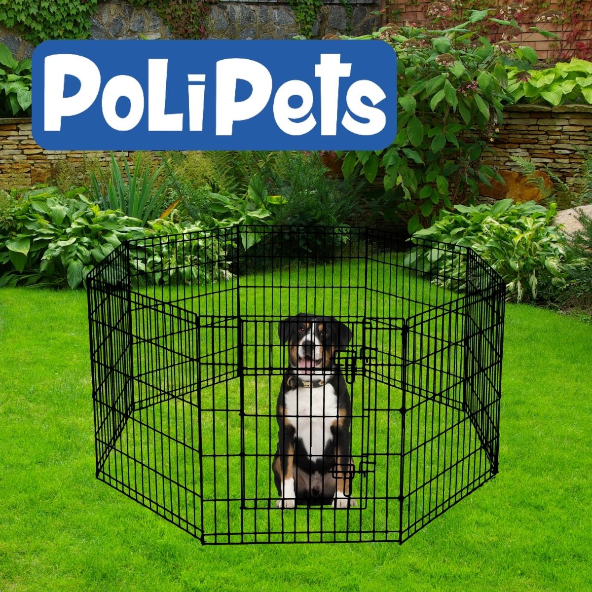 Foto 5 pulgar | Corral para Mascota Poli Pets PP-CM8P-MD Mediano de Acero