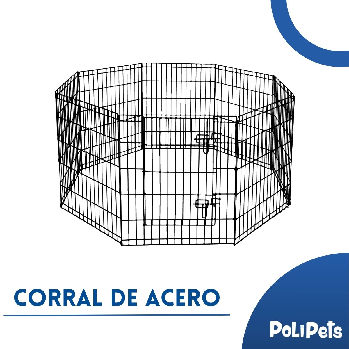 Foto 4 pulgar | Corral para Mascota Poli Pets PP-CM8P-GD Grande de Acero