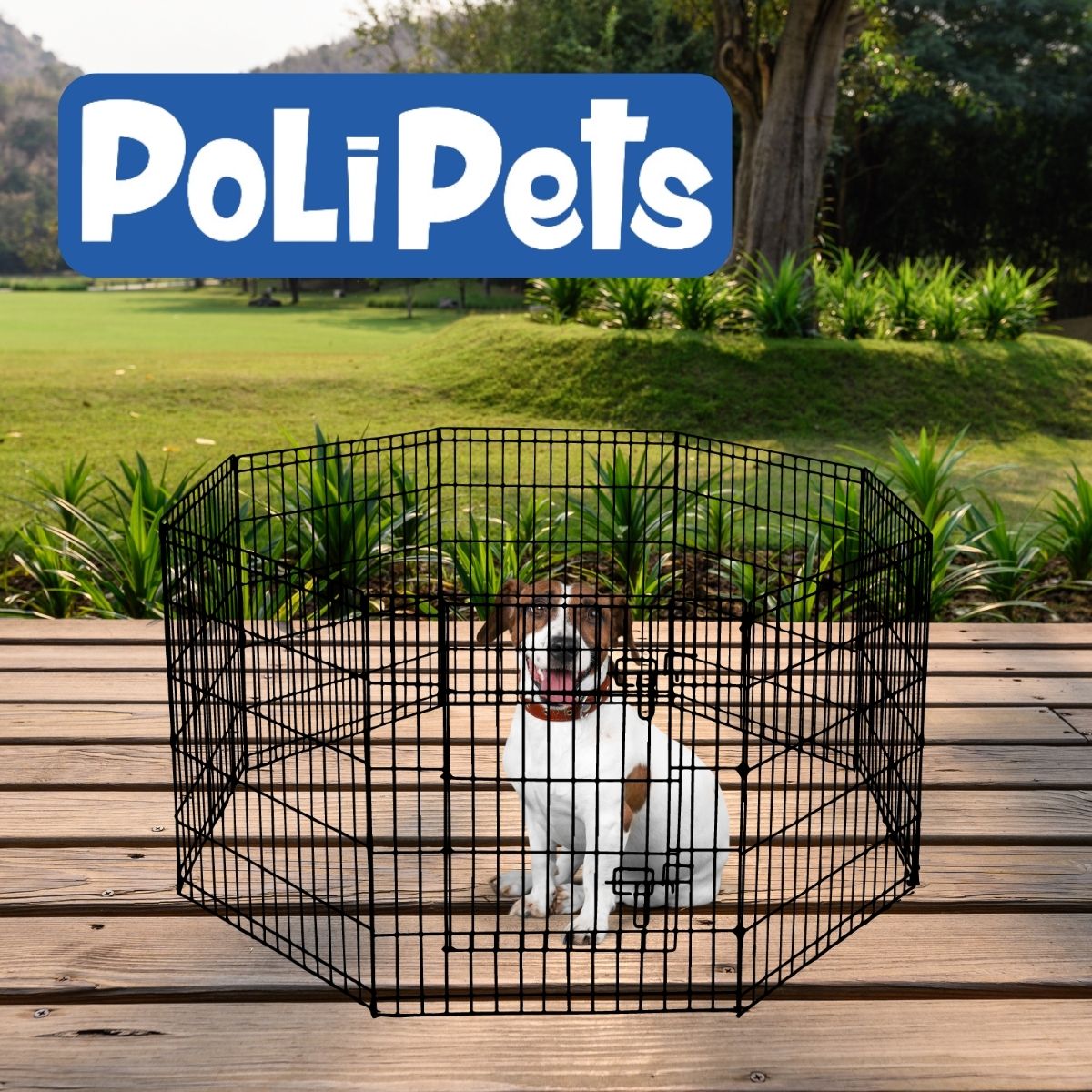 Foto 5 pulgar | Corral para Mascota Poli Pets PP-CM8P-GD Grande de Acero