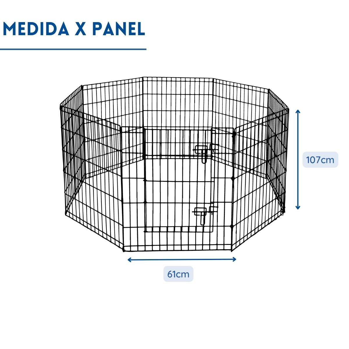 Foto 6 pulgar | Corral para Mascota Poli Pets PP-CM8P-GD Grande de Acero