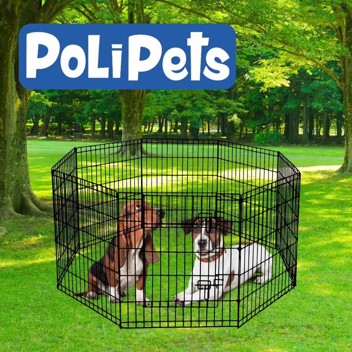 Foto 5 pulgar | Corral para Mascota Poli Pets PP-CM8P-XL Extragrande de Acero