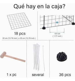 Foto 3 | Corral De Metal Casa Jaula Para Mascotas Para Perro Desmontable