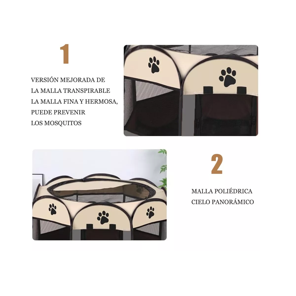 Foto 2 | Casa Corral Portátil Para Mascota Eo Safe Imports Esi-14503 Gris