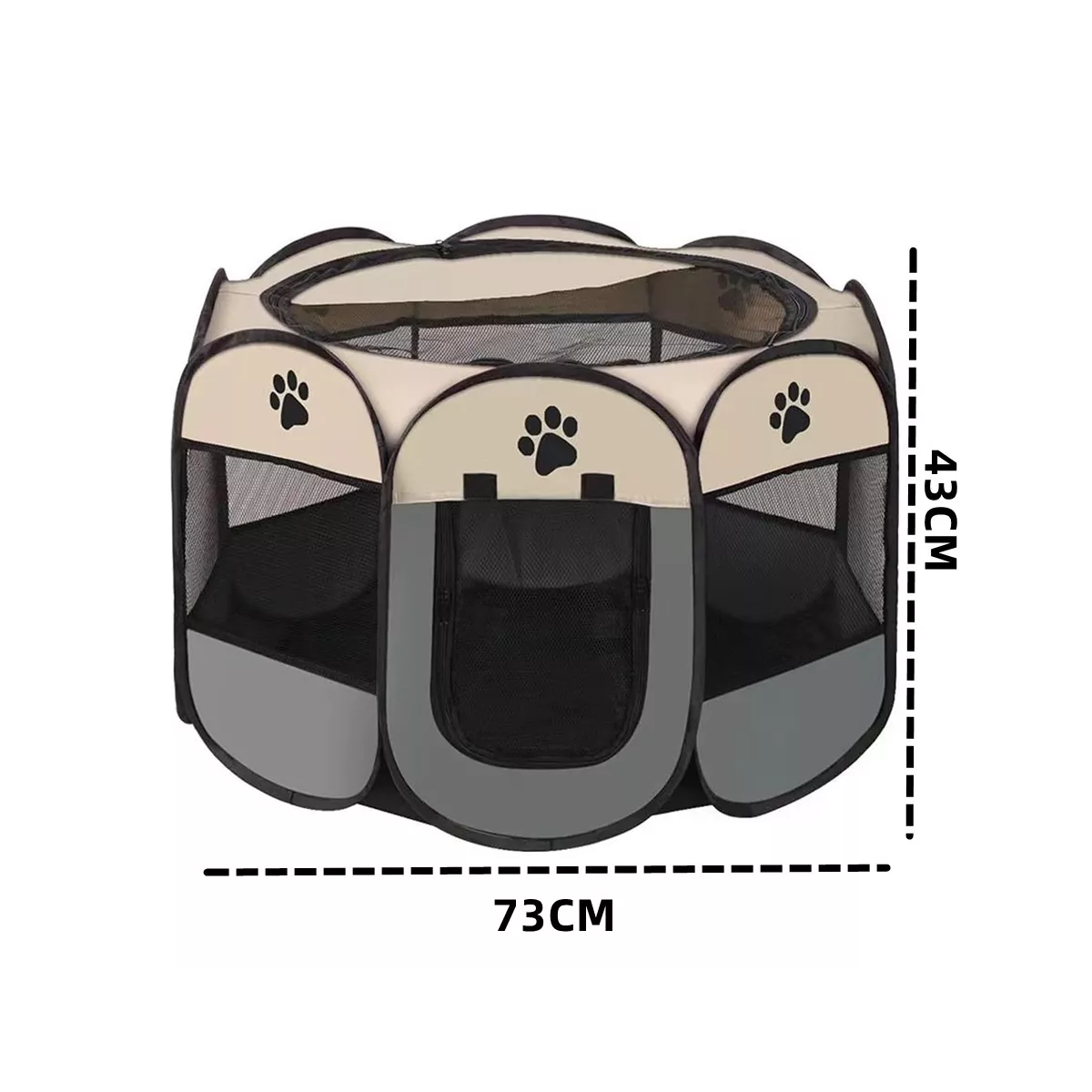 Foto 5 pulgar | Casa Corral Portátil Para Mascota Eo Safe Imports Esi-14503 Gris