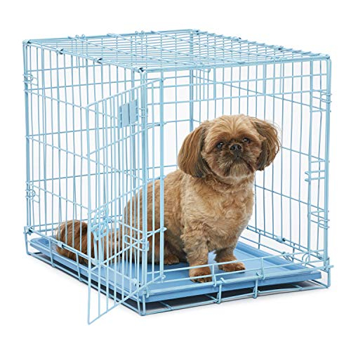 Crate Midwest Icrate 24.77 Azul Plegable De Metal Con Bandeja Divisoria - Venta Internacional.