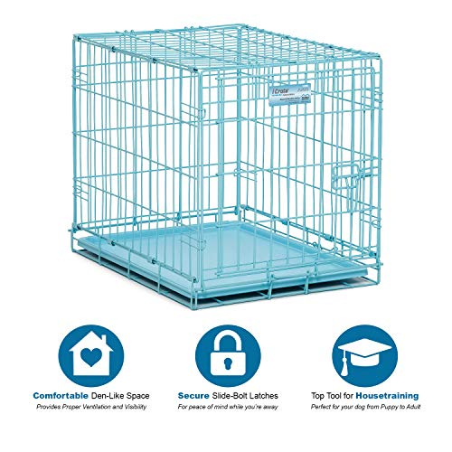 Foto 3 pulgar | Crate Midwest Icrate 24.77 Azul Plegable De Metal Con Bandeja Divisoria - Venta Internacional.