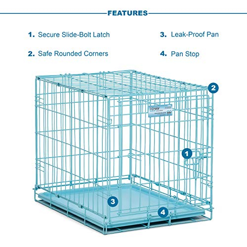 Foto 4 pulgar | Crate Midwest Icrate 24.77 Azul Plegable De Metal Con Bandeja Divisoria - Venta Internacional.