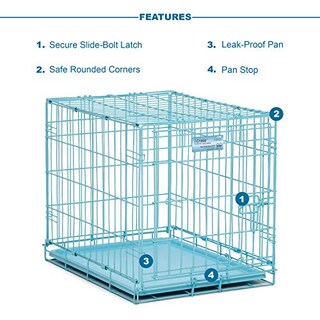 Foto 3 | Crate Midwest Icrate 24.77 Azul Plegable De Metal Con Bandeja Divisoria - Venta Internacional.