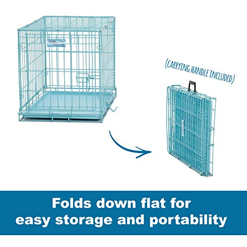 Foto 5 pulgar | Crate Midwest Icrate 24.77 Azul Plegable De Metal Con Bandeja Divisoria - Venta Internacional.