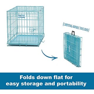 Foto 4 | Crate Midwest Icrate 24.77 Azul Plegable De Metal Con Bandeja Divisoria - Venta Internacional.