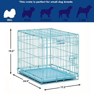 Foto 5 | Crate Midwest Icrate 24.77 Azul Plegable De Metal Con Bandeja Divisoria - Venta Internacional.