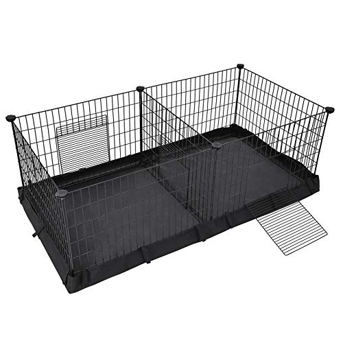 Pet Playpen Songmics Ulpi07h Con Panel Divisor Para 2 Mascotas - Venta Internacional.