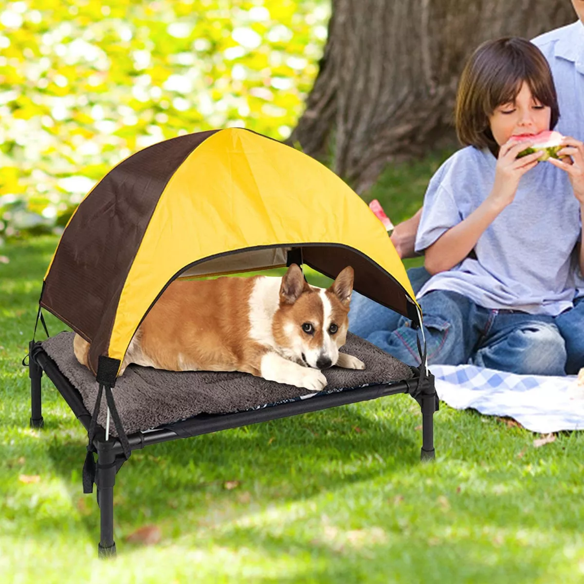 Foto 4 pulgar | Corral Perros Pequeña Cama Elevada Con Toldo Eo Safe Imports Esi-18405 Multicolor