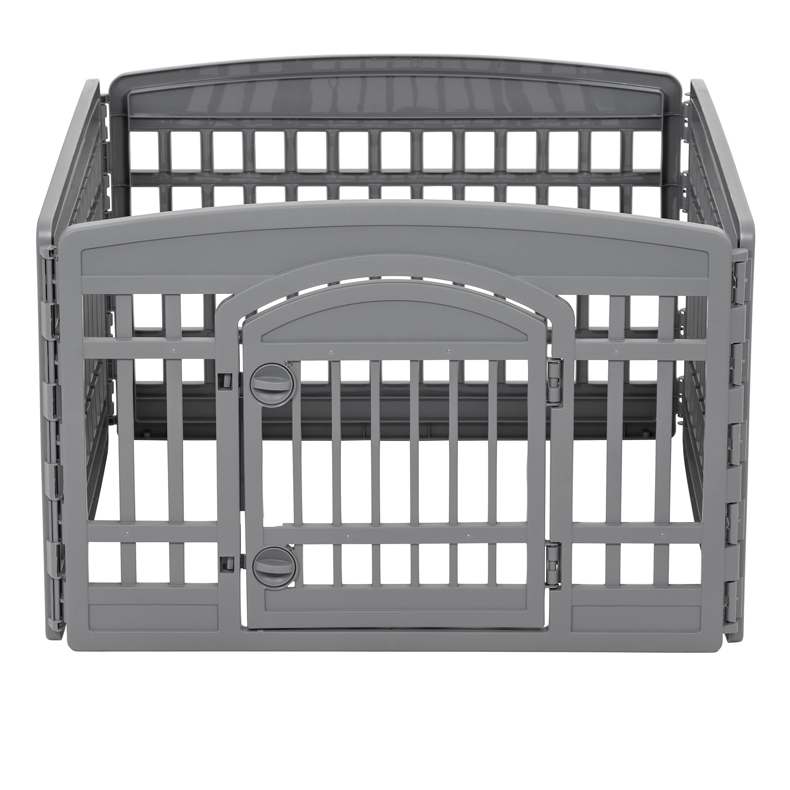 Foto 2 pulgar | Parque para Perros 4 Paneles 60x60 Cm Gris Oscuro - Venta Internacional