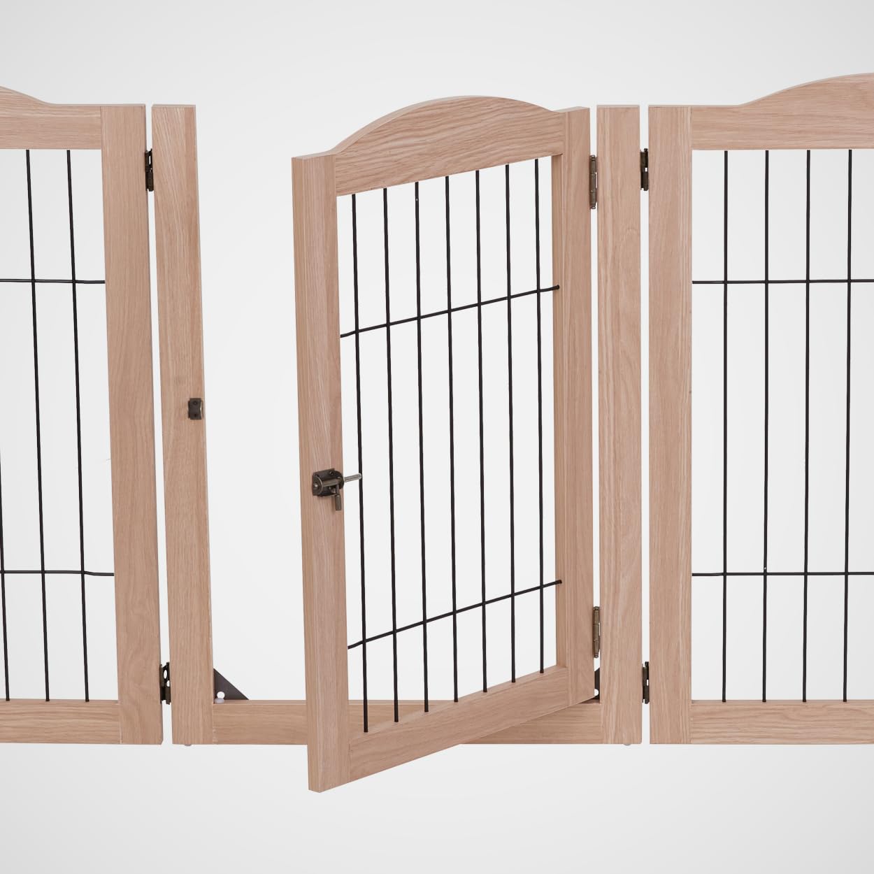 Foto 4 pulgar | Valla De Madera Independiente Dog Gate Arf Pets De 6 Paneles Y 360° - Venta Internacional.