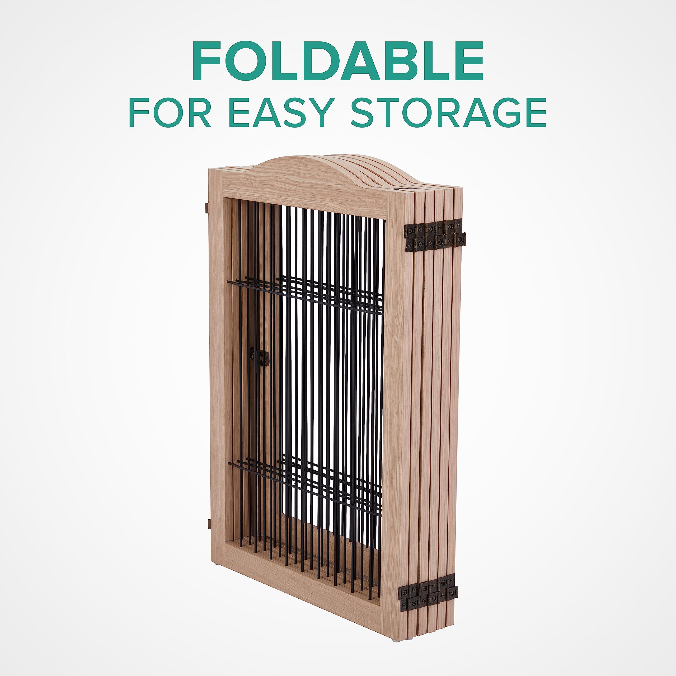 Foto 7 | Valla De Madera Independiente Dog Gate Arf Pets De 6 Paneles Y 360° - Venta Internacional.