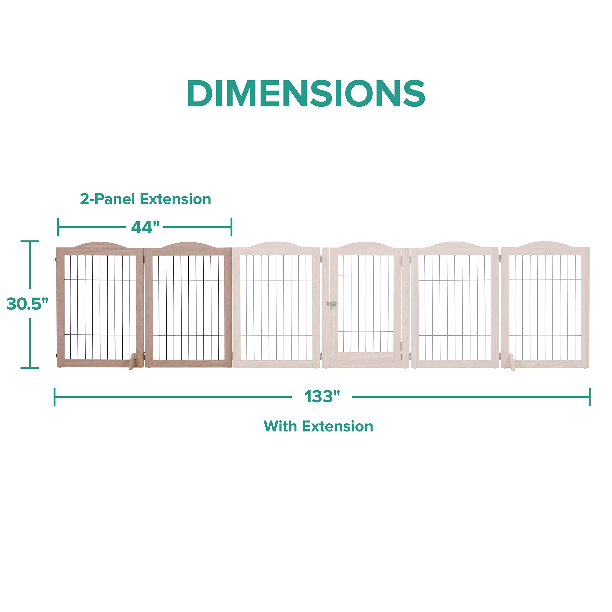 Foto 2 | Valla De Alambre De Madera Independiente De 360° Para Perros Arf Pets, 40 X 80 Cm - Venta Internacional.