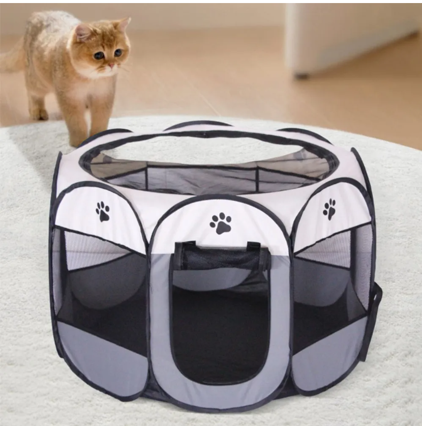 Foto 7 pulgar | Corral Jaulas Para Perros Gato Conejos Plegable Mascota Casa