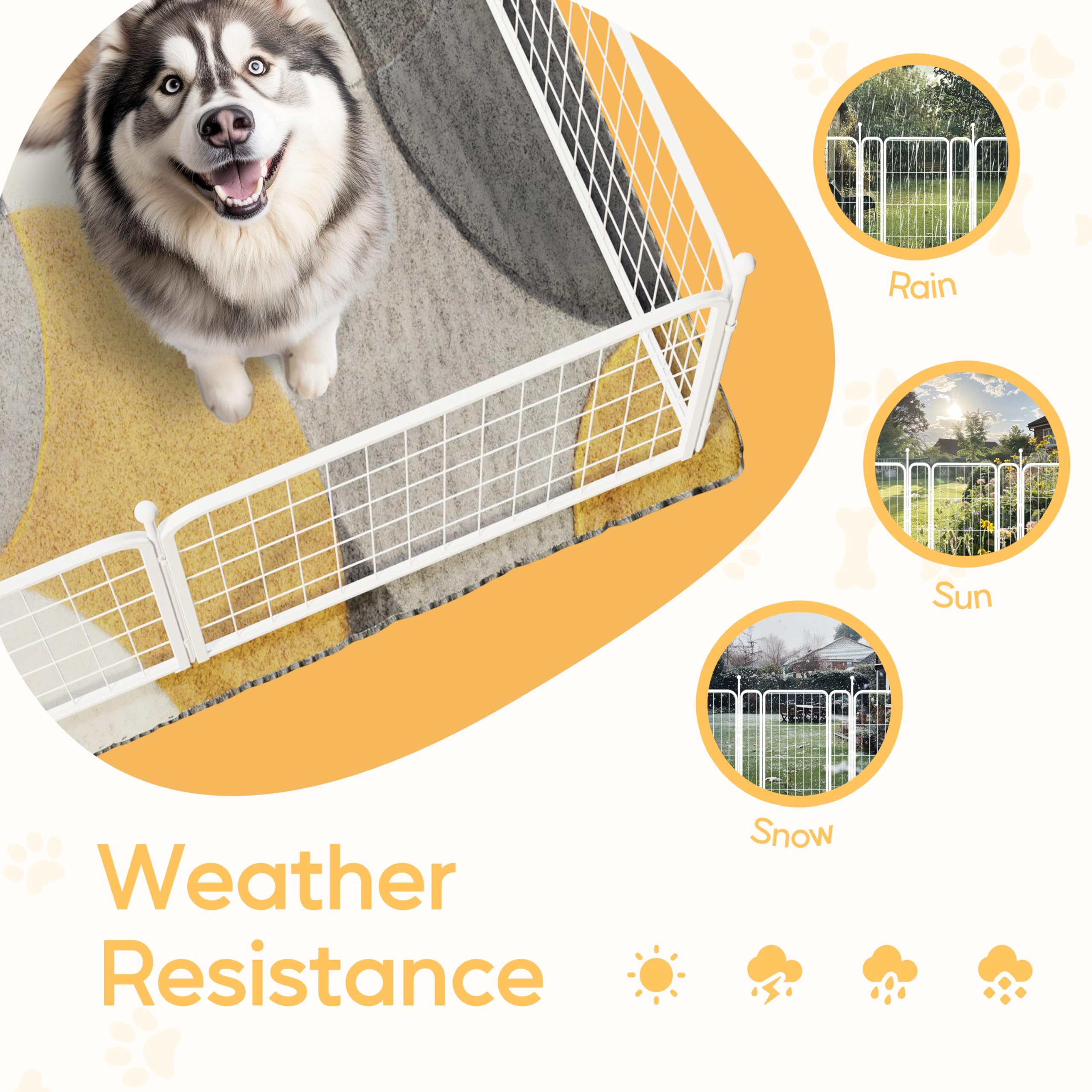 Foto 6 | Parque Infantil Para Perros Simple Deluxe, 16 Paneles, 40 Cm De Altura, Blanco - Venta Internacional.