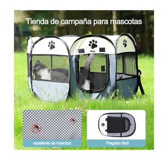 Foto 4 | Casa Corral Belug Portátil 91cm Para Mascotas Perro Área De Juego Gris