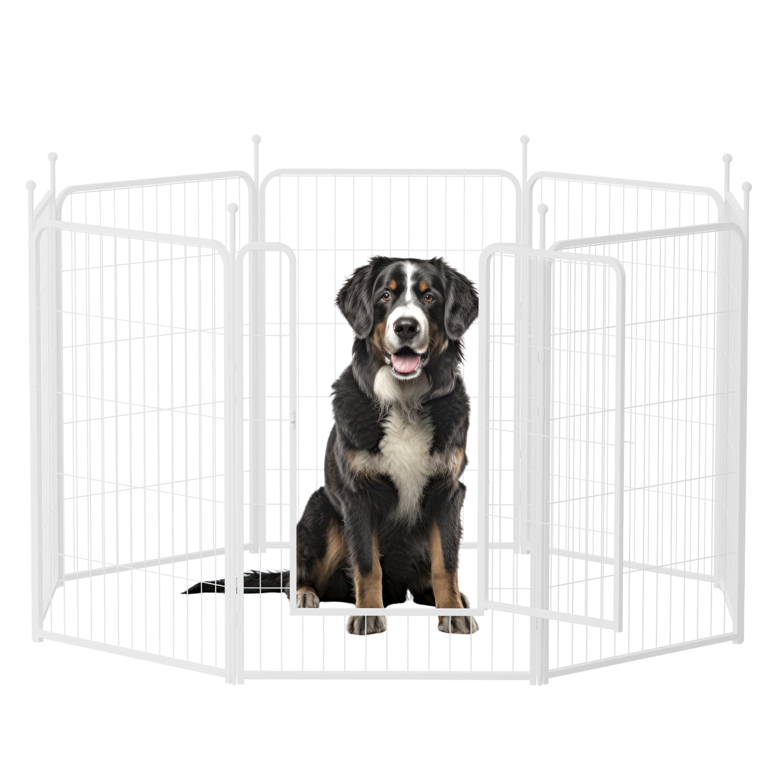 Foto 1 | Parque Infantil Para Perros Simple Deluxe, 40 Cm, 8 Paneles, Blanco Pesado - Venta Internacional.