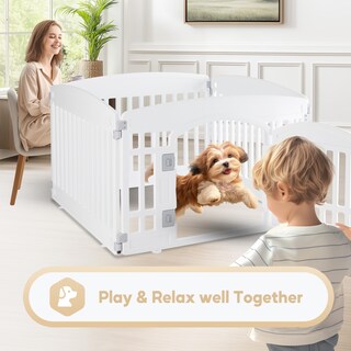 Foto 4 | Parque Infantil Para Perros Simple Deluxe De Plástico De 4 Paneles Con Puerta, 35 X 35 X 60 Cm - Venta Internacional.