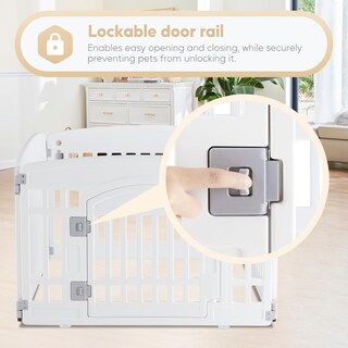 Foto 5 | Parque Infantil Para Perros Simple Deluxe De Plástico De 4 Paneles Con Puerta, 35 X 35 X 60 Cm - Venta Internacional.