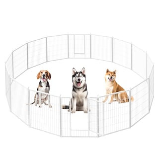 Foto 1 | Parque Infantil Para Perros Simple Deluxe, 80 Cm, 16 Paneles, Interior/exterior, Blanco - Venta Internacional.