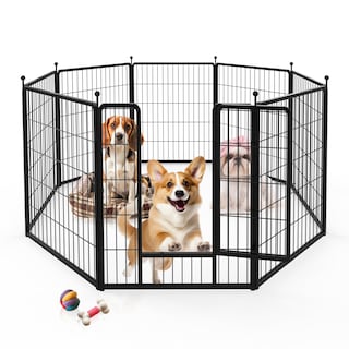 Foto 1 | Parque Infantil Para Perros Simple Deluxe, 80 Cm, 8 Paneles, Interior/exterior, Negro - Venta Internacional.