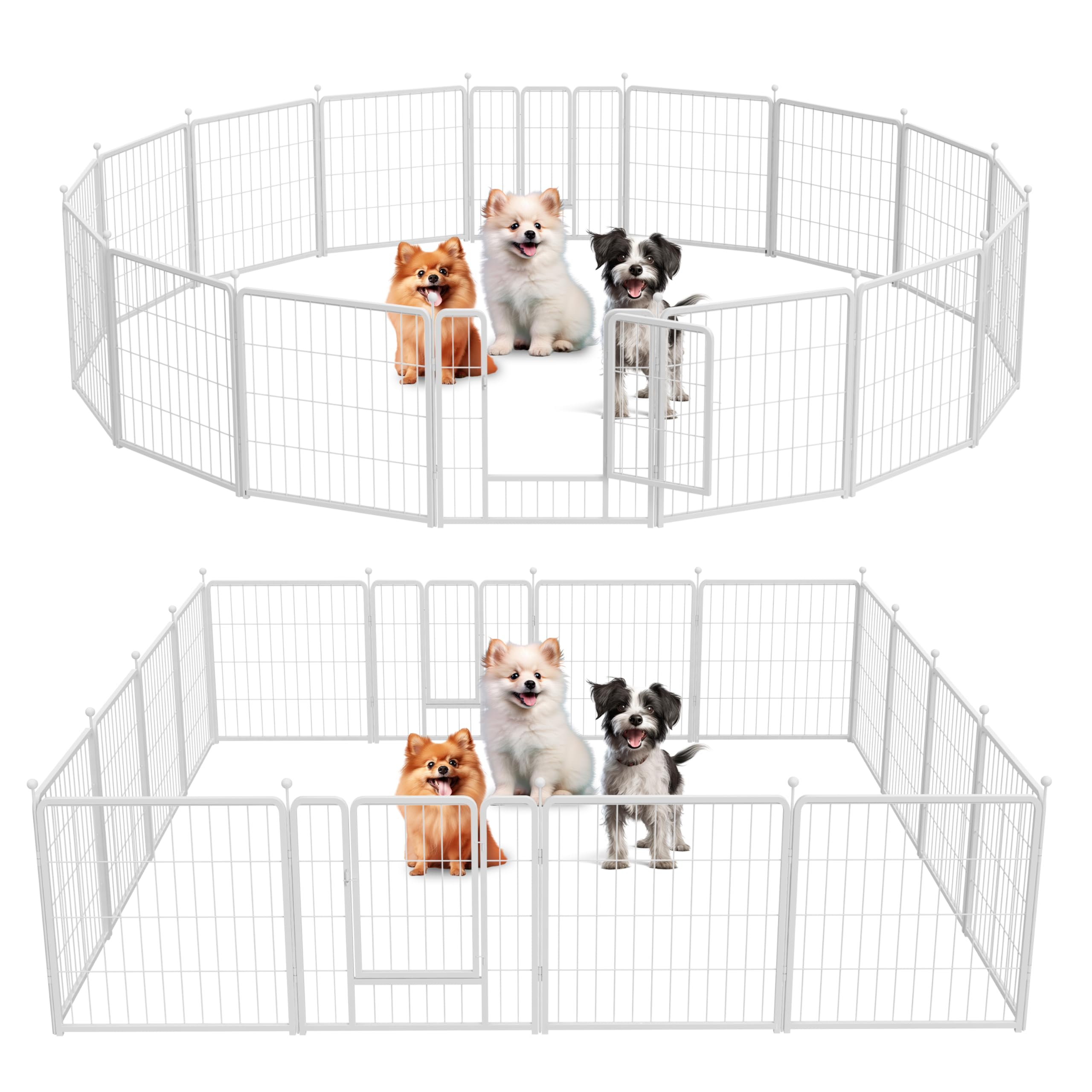 Foto 1 | Parque Infantil Para Perros Simple Deluxe, 24 Cm De Altura, 16 Paneles, Antioxidante - Venta Internacional.