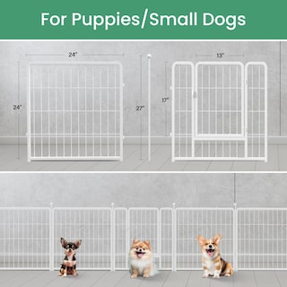 Foto 4 | Parque Infantil Para Perros Simple Deluxe, 24 Cm De Altura, 16 Paneles, Antioxidante - Venta Internacional.