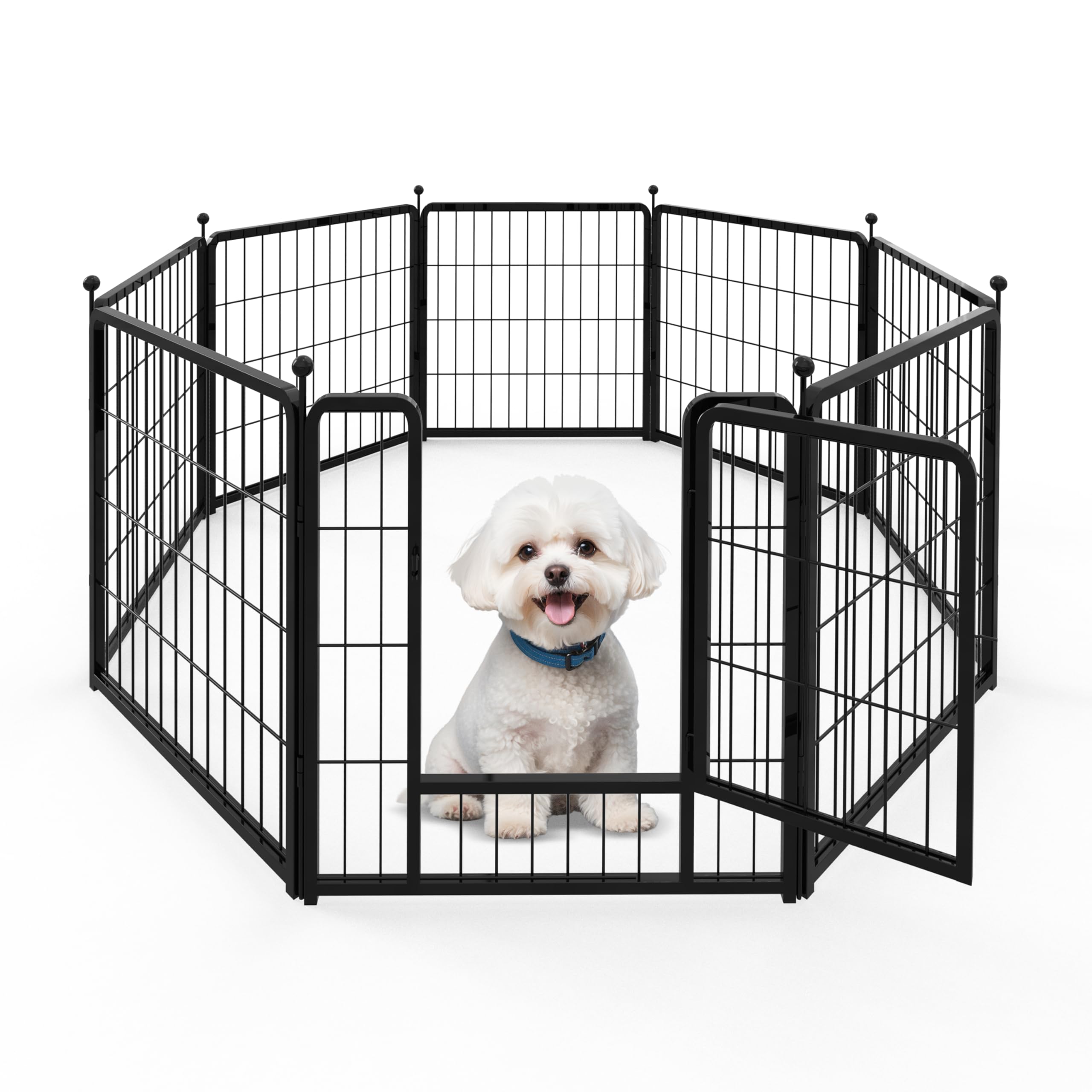 Foto 2 pulgar | Parque Infantil Para Perros Simple Deluxe, 8 Paneles, 24 Cm De Altura, Negro - Venta Internacional.