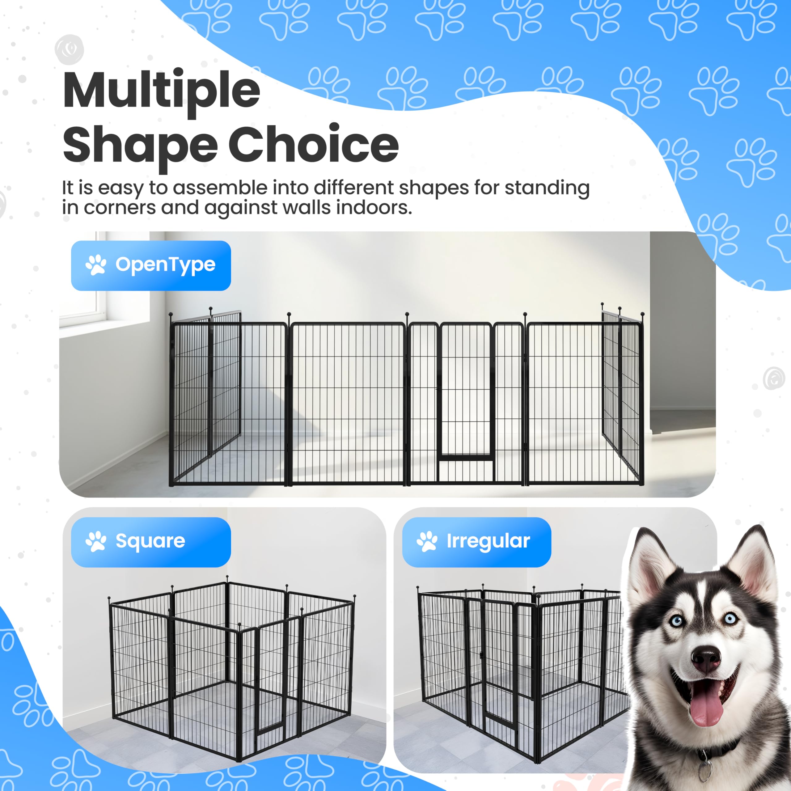 Foto 3 pulgar | Valla Para Perros Dog Playpen Simple Deluxe De 1 M Para Interiores Y Exteriores - Venta Internacional.