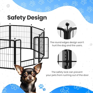 Foto 4 | Valla Para Perros Dog Playpen Simple Deluxe De 1 M Para Interiores Y Exteriores - Venta Internacional.